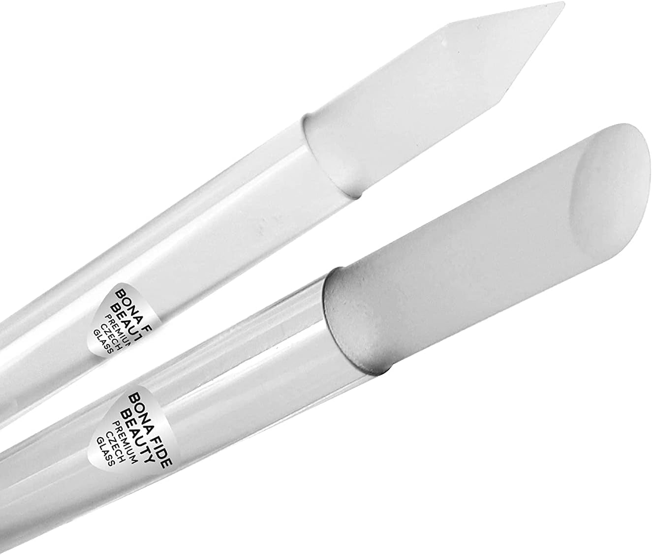 Glass Cuticle Pusher - 1Pc Purple Glass Cuticle Pusher Tool. Dual Ended Czech Glass Crystal Cuticle Pusher with Pointed and Slanted Ends