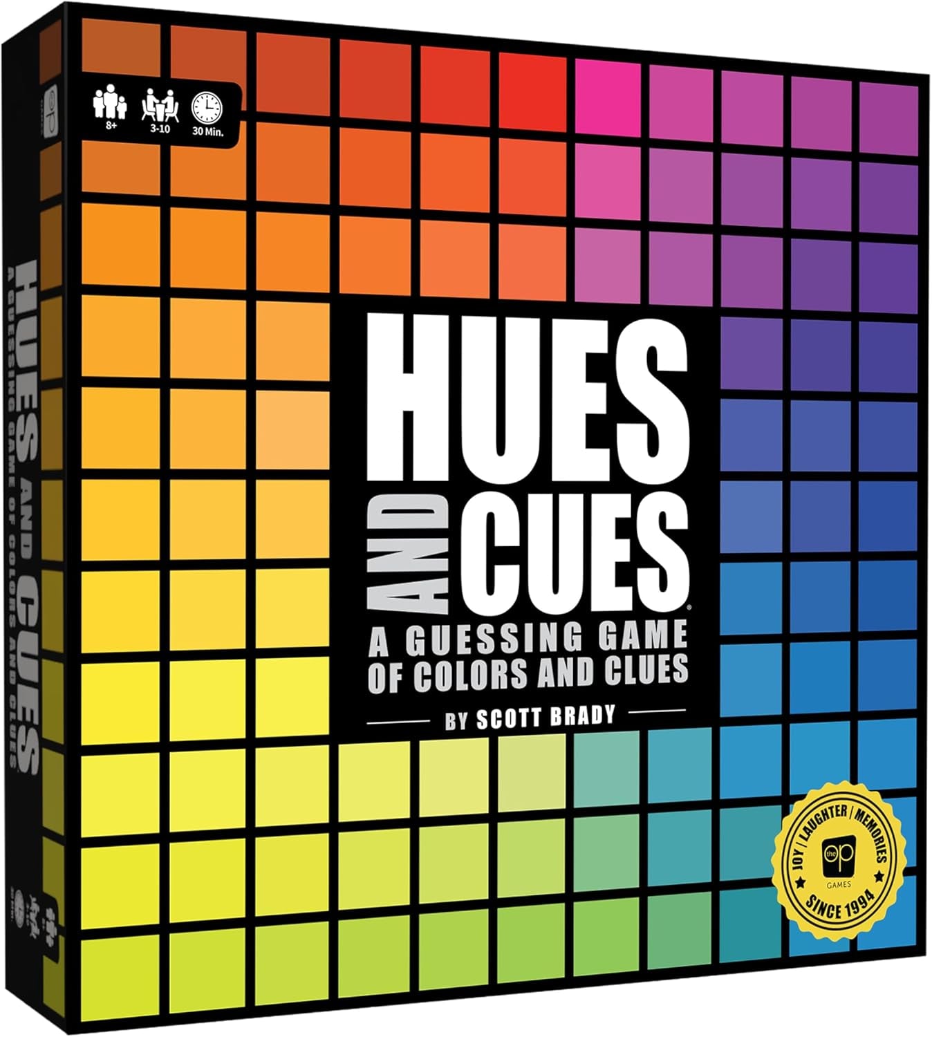 HUES and CUES Color Guessing Board Game Family Party Challenging Game  
