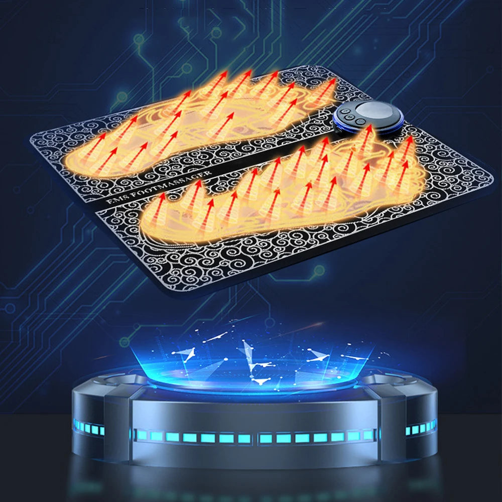 Electric Foot Massager Pad – Multi-Function EMS Massage Mat for Full Body Relaxation