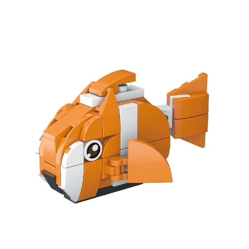 MOC City Creative Building Blocks Accessories Zoo Rhino Lion Kangaroo Wolf Fox Frog Bee Crow Peacock Mini Brick Toy Gifts X021