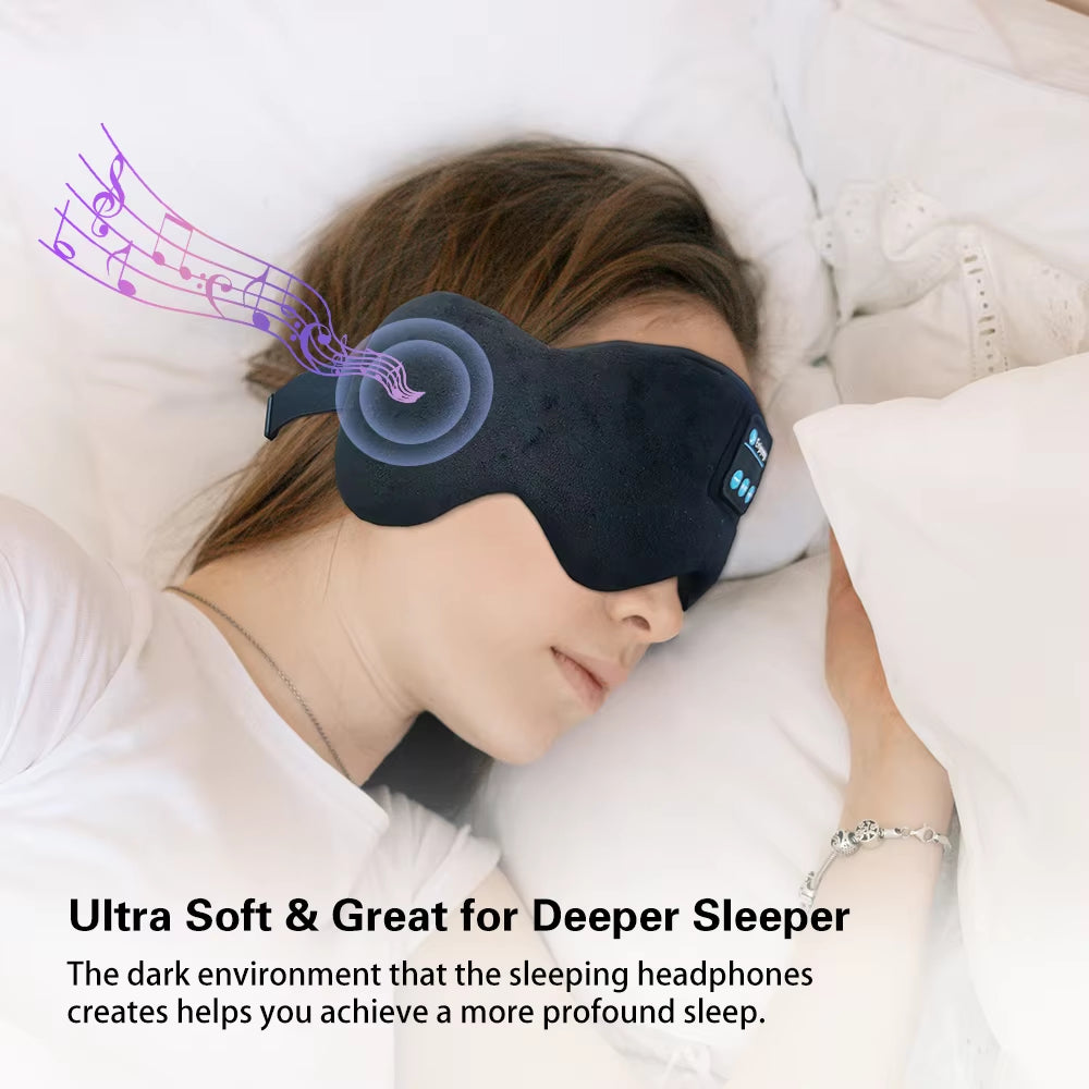 Bluetooth 5.3 Sleeping Mask with Wireless Headphones