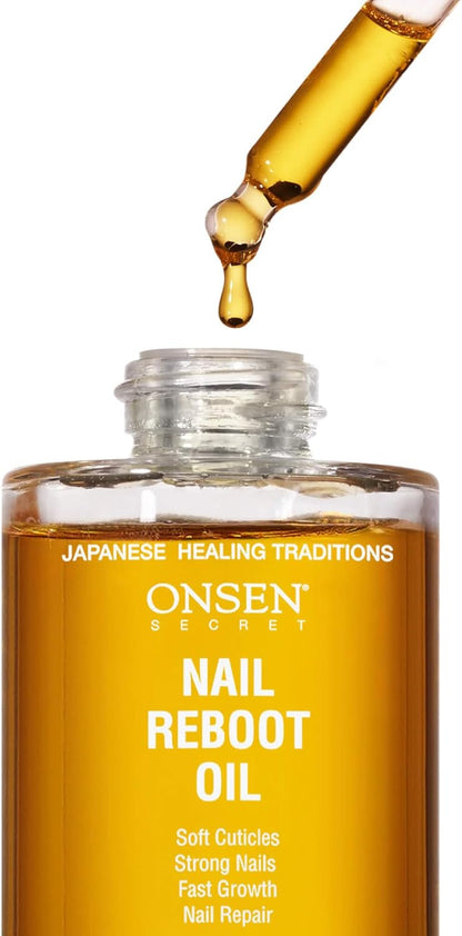 Organic Nail and Cuticle Oil Treatment - USA Made Japanese Formula for Damaged Nails - Natural Care and Repair for Visible Results - 30ml 