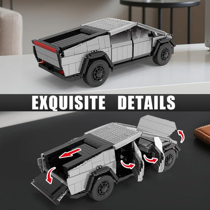 1:14 Light Up City Cyber Off Road Truck Building Set 1547PCS Model Kit