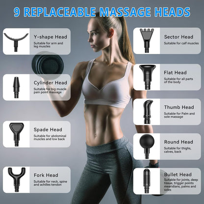 Apherma Deep Tissue Massage Device |Portable Percussion Massager Muscle Recovery