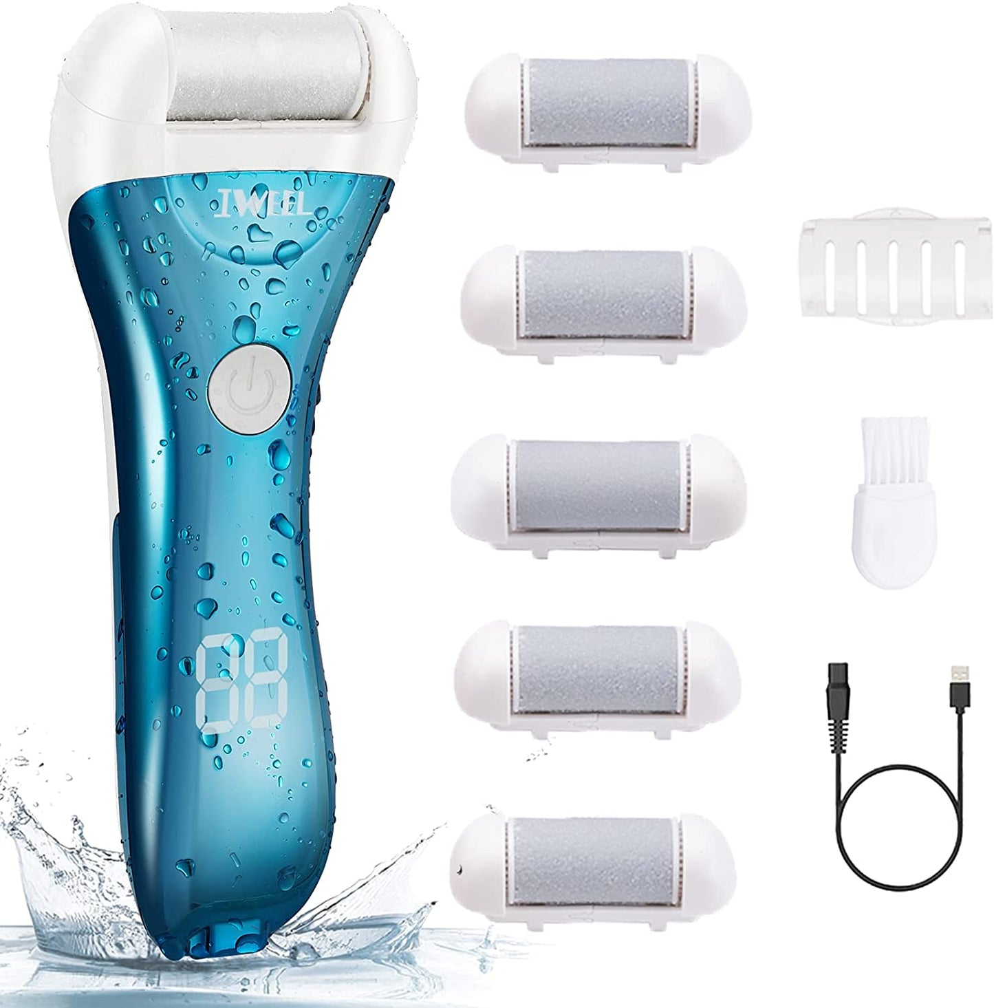 Electric Foot Callus Remover and Pedicure Kit - Rechargeable, Foot Care Solution for Dead Skin Removal