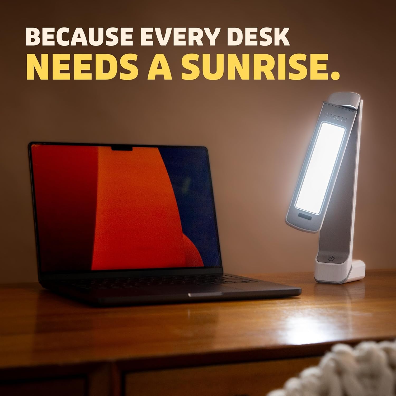Lumos 2.0 Bright Light Therapy Desk Lamp | as Seen on Shark Tank | Ultra Powerful 10,000 LUX Brightness | 5500K Color Mimics Noon Day Sun | Improve Your Mood, Sleep, Energy & Focus