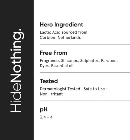 10% AHA BHA Exfoliating Serum with Lactic, Glycolic and Salicylic Acids - Gentle Exfoliation 1 Fl Oz / 30 ml