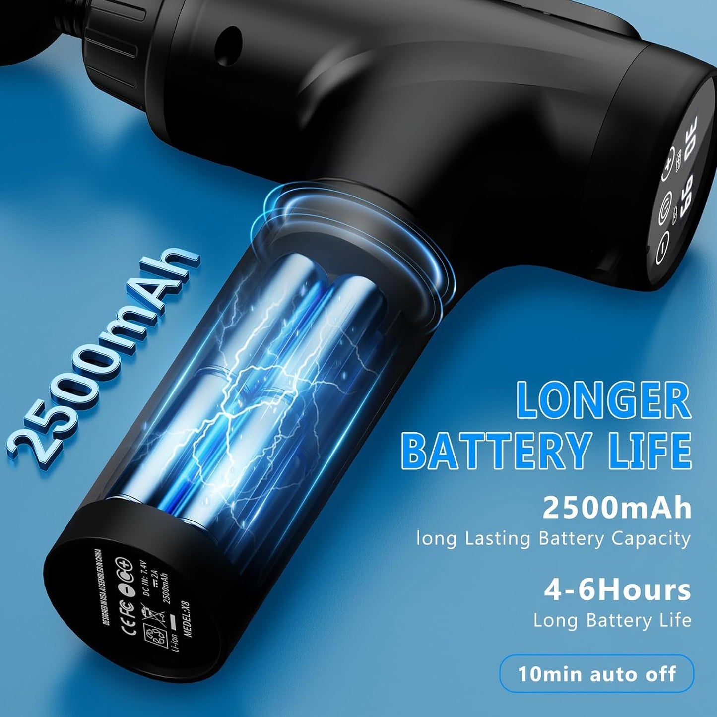 Apherma Deep Tissue Massage Device |Portable Percussion Massager Muscle Recovery