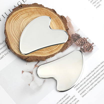 Gua Sha Tool for Lymphatic Drainage Massage - Stainless Steel 