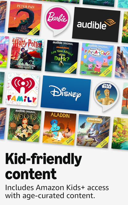 Echo Dot Kids (Newest Model) - Designed for Kids, with Alexa+ Early Access, Parental Controls, Includes 1 Year of  Kids+, Owl