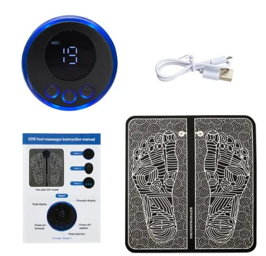 Electric Foot Massager Pad – Multi-Function EMS Massage Mat for Full Body Relaxation