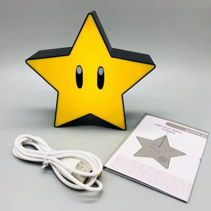 Super Star LED Music Night Light – USB Rechargeable Sound Lamp 