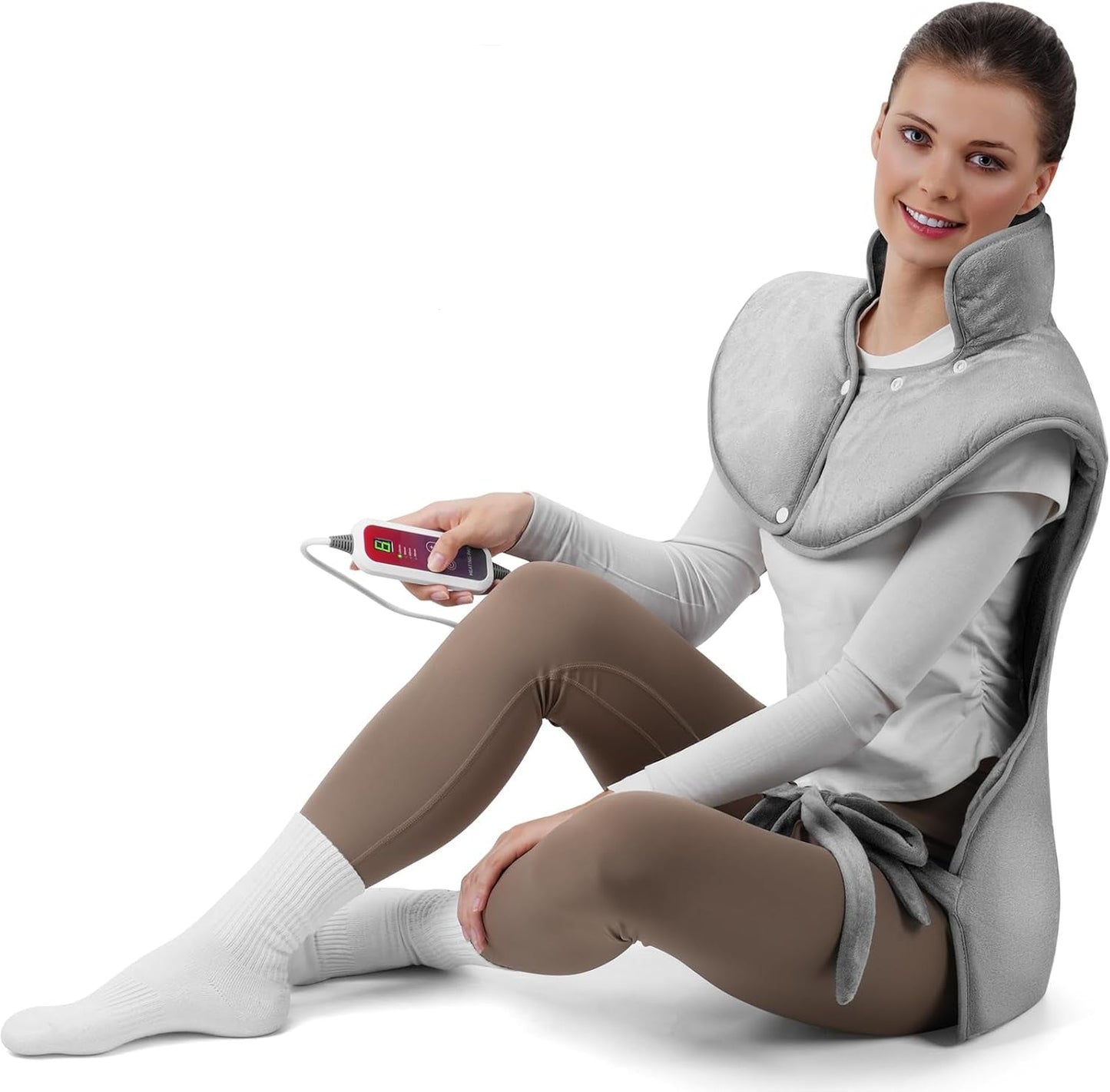 Electric Heating Pad with 6 Heat Settings - Extra Large Heating Pad for Back, XXL Heat Pad for Neck and Shoulder - Auto Shut-Off, Heated Pad 