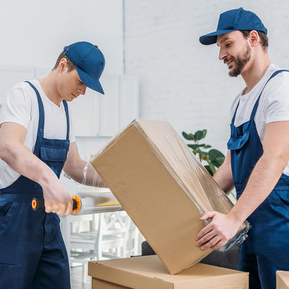 Stretch Film,  Stretch Wrap with Handles Industrial Strength, Moving Wrapping Plastic Roll, Shrink Wrap for Pallet Wrap, 15" X 1000 Feet, 1 Pack, 60 Gauge