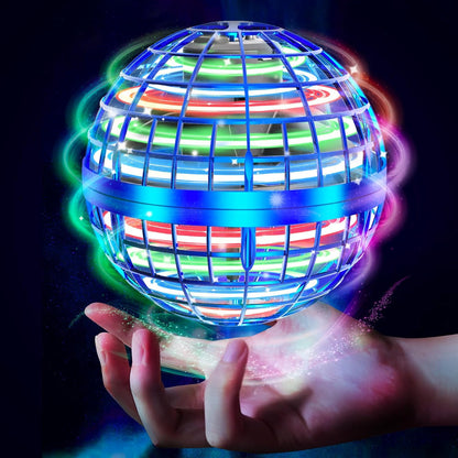 Flying Orb Ball Toys Soaring Hover Fidget Hand Controlled Mini Drone Cosmic Globe Spinning Kids Adults Outdoor Fly Toy Birthday Gift Cool Stuff for Boys Girls 6 7 8 9 10+ Year Old by  (Blue)