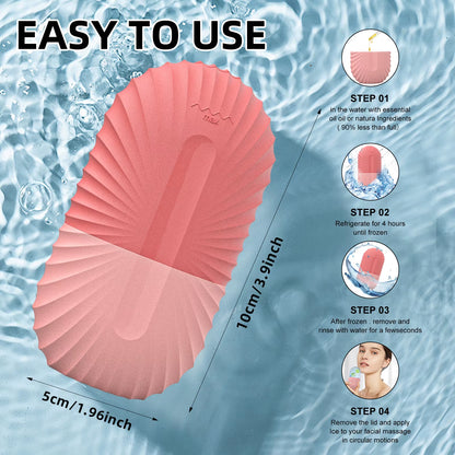1Pc Silicone Face Ice Cube Mold for Beauty and Skin Care Silicon Face Ice Roller
