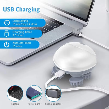 Electric Scalp Massager - Hair Growth, Relaxation & Stress Relief