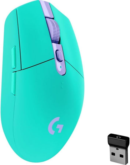 305 Lightspeed Wireless Gaming Mouse, Hero 12K Sensor, 12,000 DPI, Lightweight, 6 Programmable Buttons, 250H Battery Life, On-Board Memory, Pc/Mac - Mint