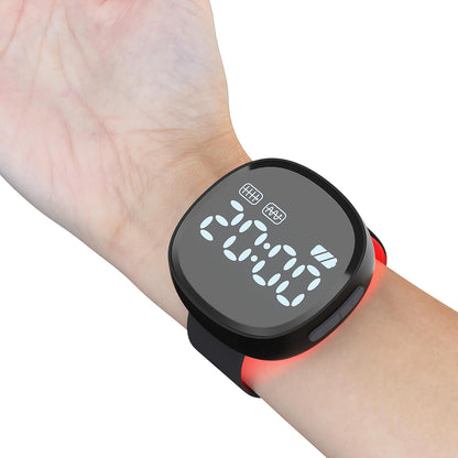 Blood Pressure Lowering Device, 4 Colors & Dual Modes Red Light Wrist Watch for Lower Blood Pressure Naturally and and Reduce Blood Viscosity
