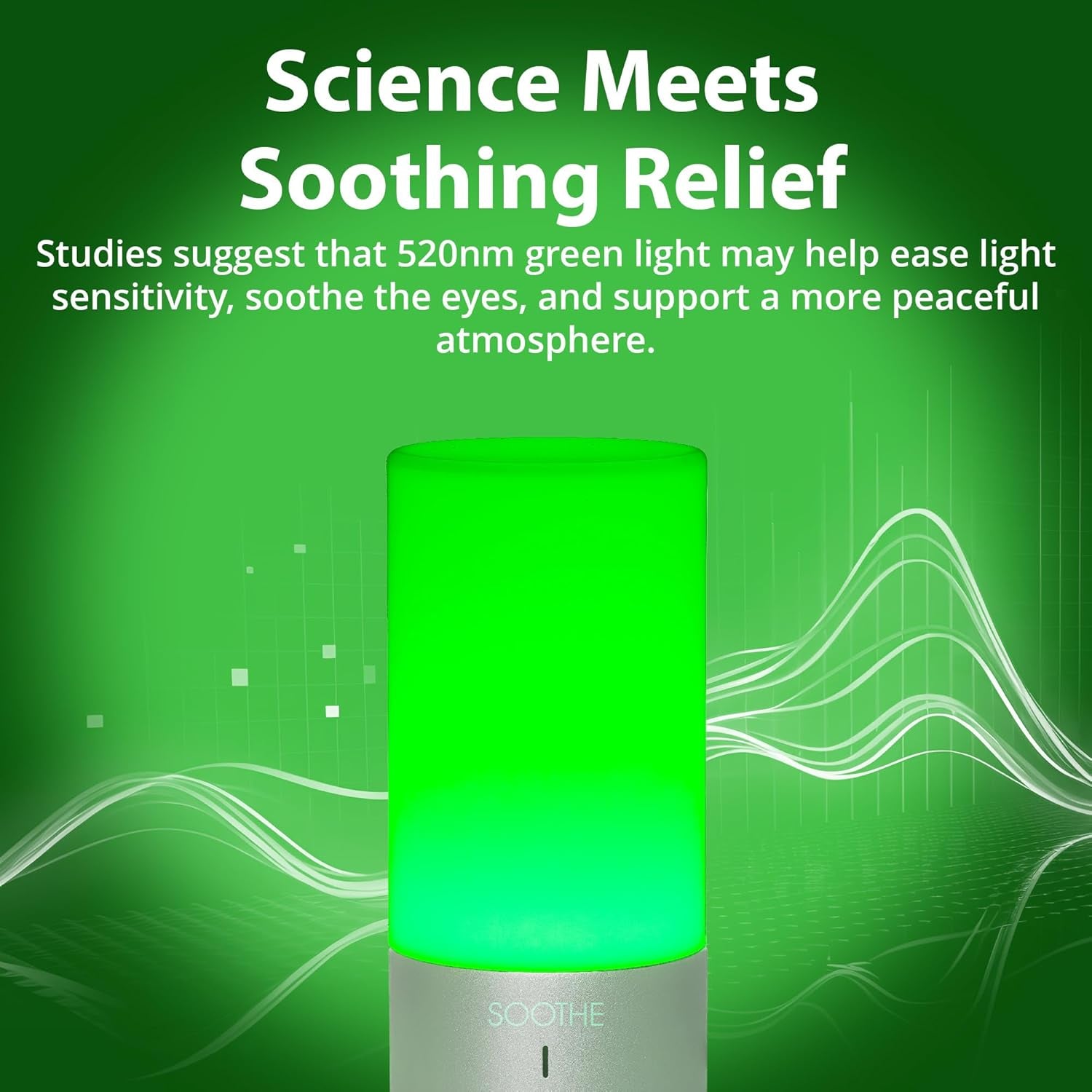Soothe - 520Nm Narrow-Band Green Light Lamp by Gamma - Migraine Headache Relief - Pain Relief