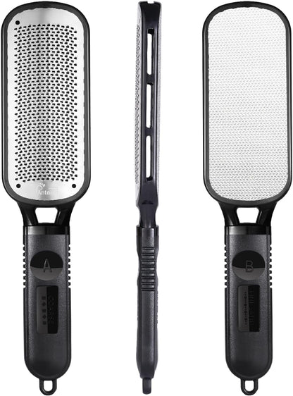Stainless Steel Professional Foot File and Callus Remover for Effective Dead Skin, Cracked Heel, and Corn Treatment