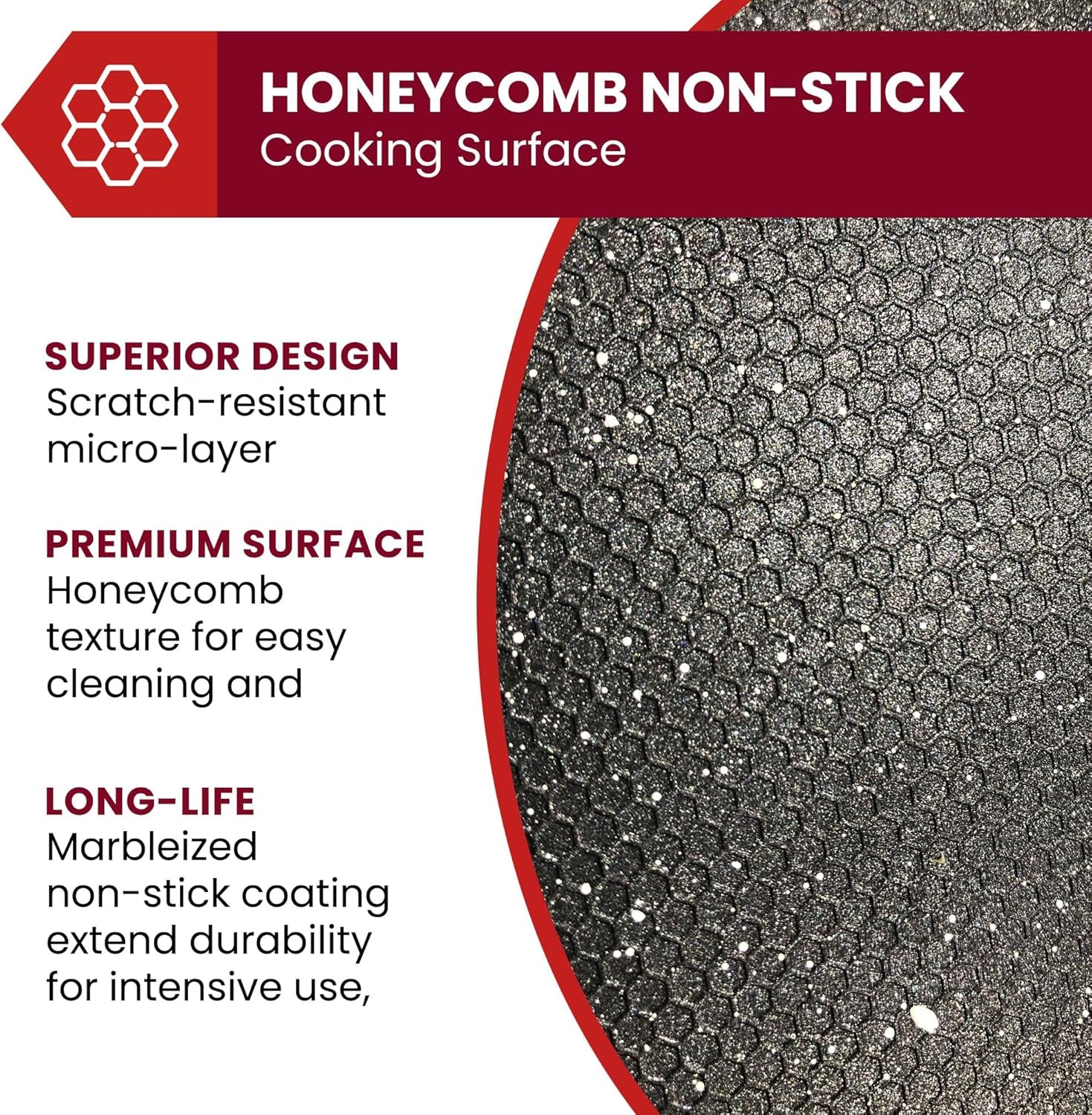 EG6201 Extra Deep 12"X12"X3.2" (7.5Qt.) Scratch Resistant Dishwasher Safe, Non-Stick Electric Skillet with Glass Vented Lid, Adjustable Temperature, Black