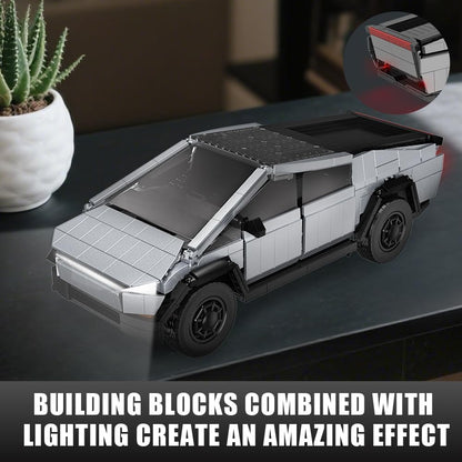 1:14 Light Up City Cyber Off Road Truck Building Set 1547PCS Model Kit