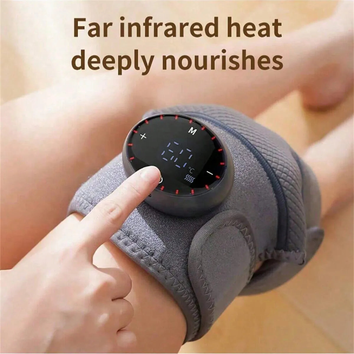 Rechargeable Adjustable 3D Knee Pad, Heat Therapy for Pain Relief, Arthritis & Joint Recovery