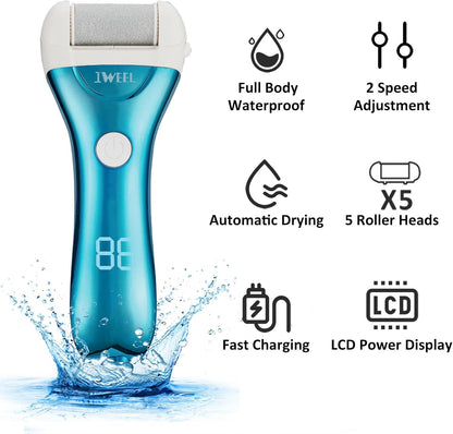 Electric Foot Callus Remover and Pedicure Kit - Rechargeable, Foot Care Solution for Dead Skin Removal