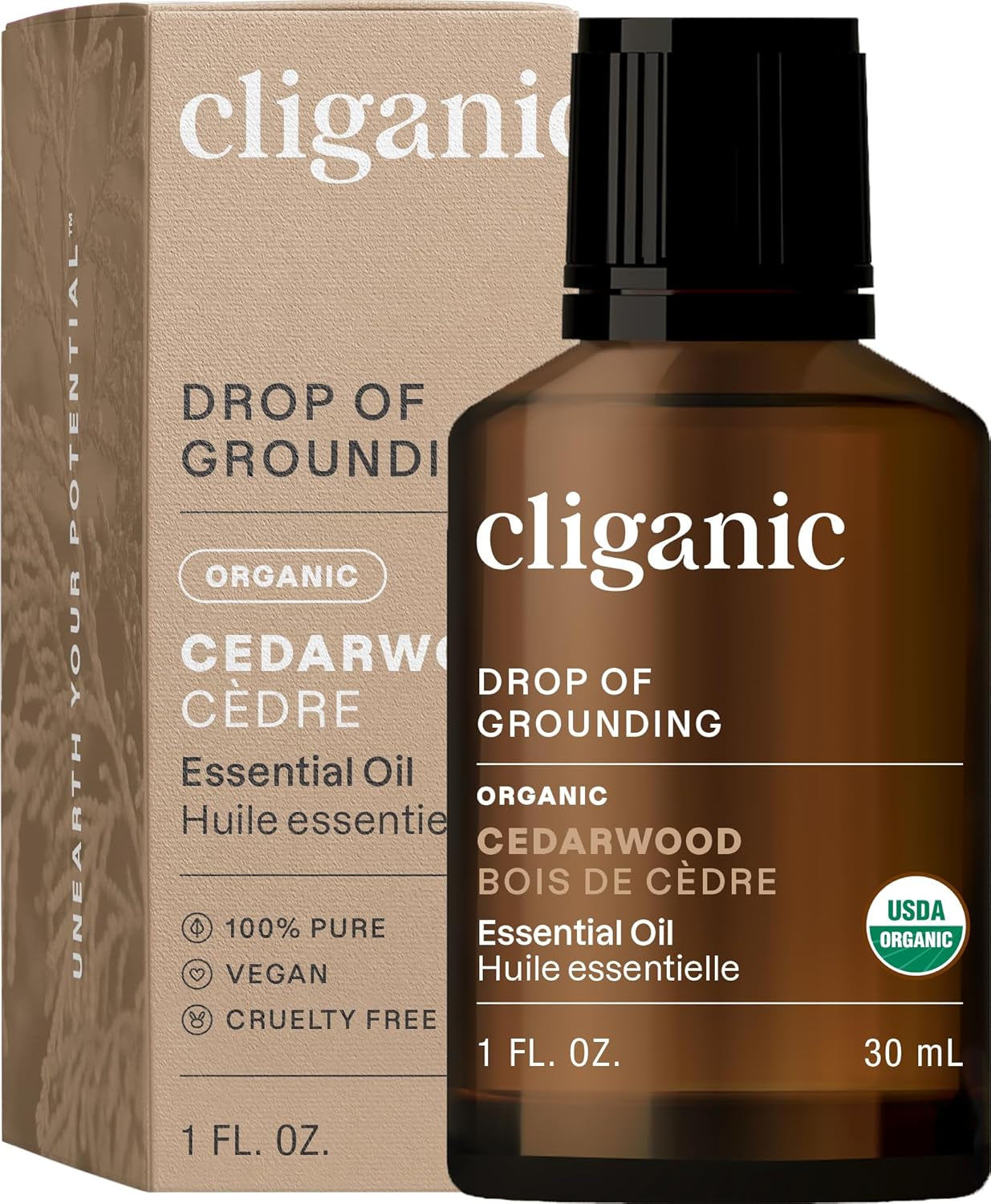 Organic 100% Pure Cedarwood Essential Oil for Aromatherapy Diffusion | Non-GMO Verified