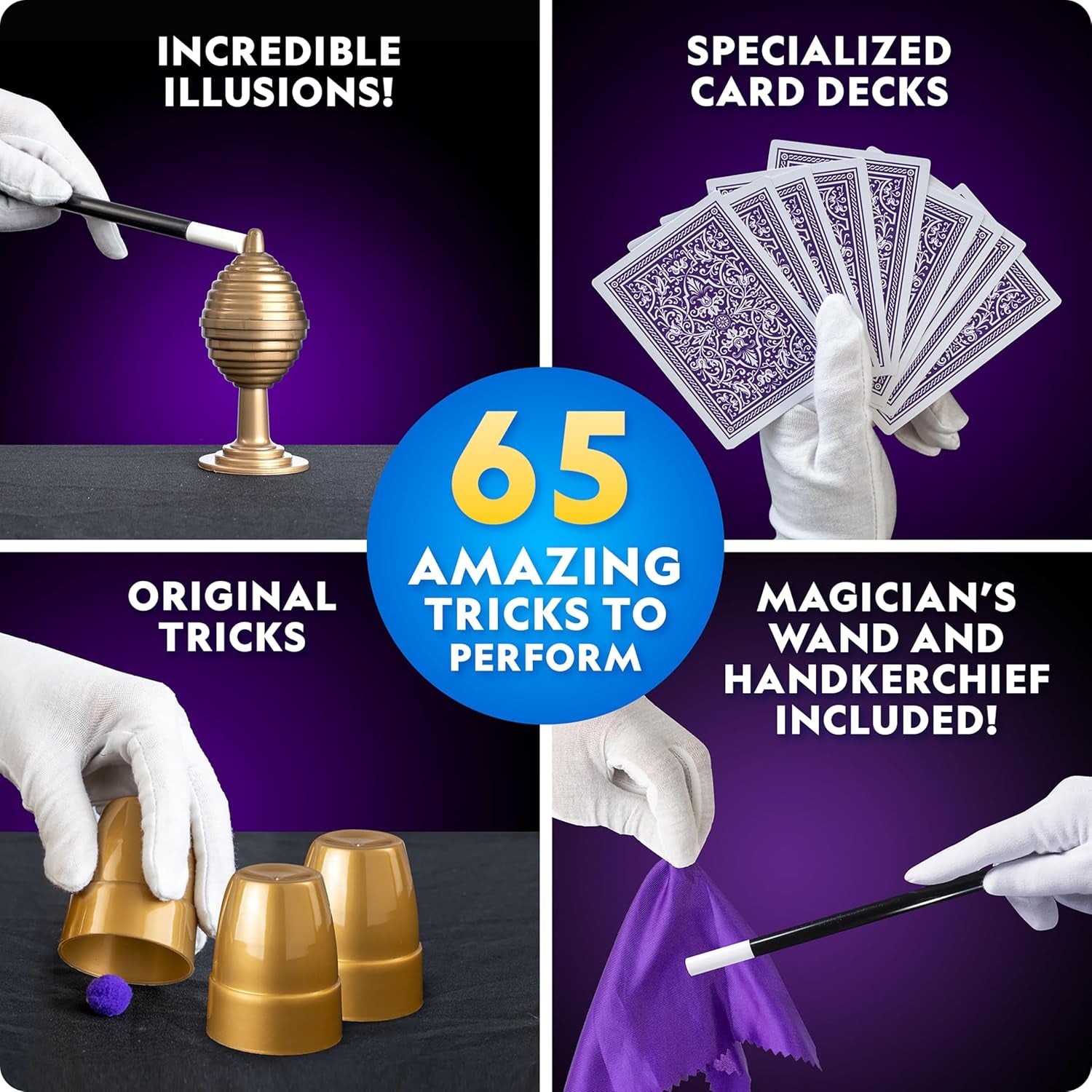 National Geographic Mega Magic Set 65 Tricks Kids Video Instructions