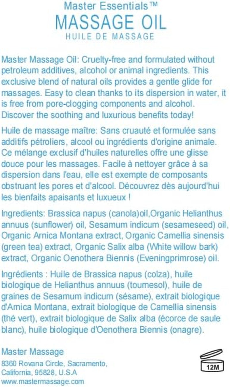 Unscented Superior Grade Massage Oil in 1 Gallon Bottles