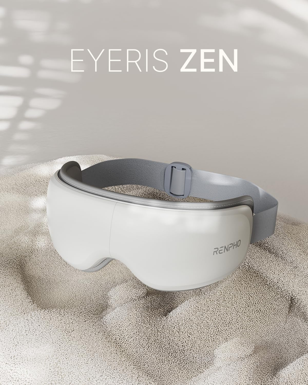 Ultra-Quiet Eye Massager with Heat, Valentine'S Day Birthday New Year Gifts, Lightweight Heated Eye Mask for Migraines, Face Massager for Dry Eyes Relax Reduce Strain Improve Sleep Eyeris Zen