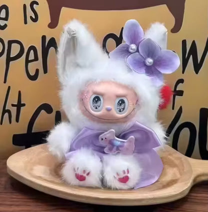 Suitable for Labubu 17Cm Vinyl Doll First Generation Standing Posture "Dark Fairy Tale" Clothing Jumpsuit Labubu Clothes Sets