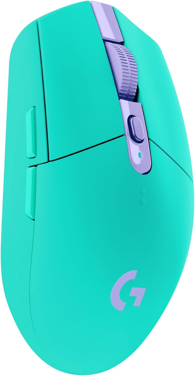 305 Lightspeed Wireless Gaming Mouse, Hero 12K Sensor, 12,000 DPI, Lightweight, 6 Programmable Buttons, 250H Battery Life, On-Board Memory, Pc/Mac - Mint