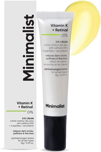 Under Eye Cream for Dark Circles- with Vitamin K & Retinal