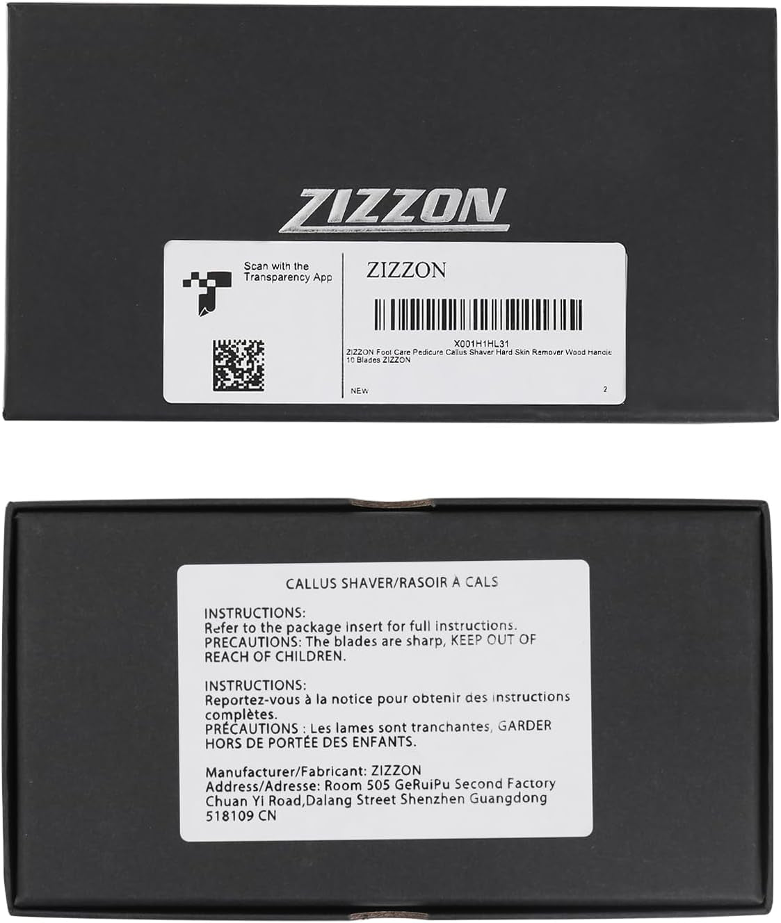 Professional Pedicure Callus Shaver with Wooden Handle and 10 Replacement Blades