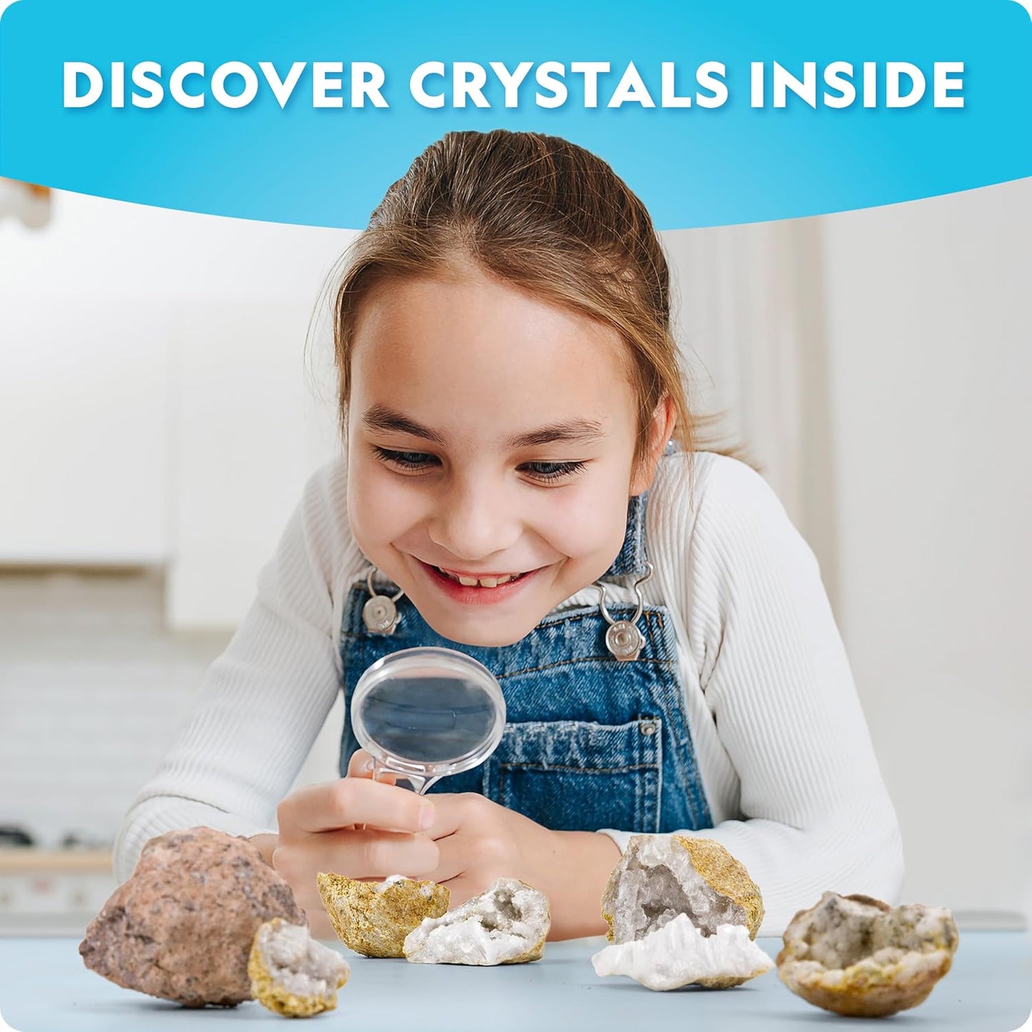 National Geographic Break Open 15 Premium Geodes Kit Goggles STEM