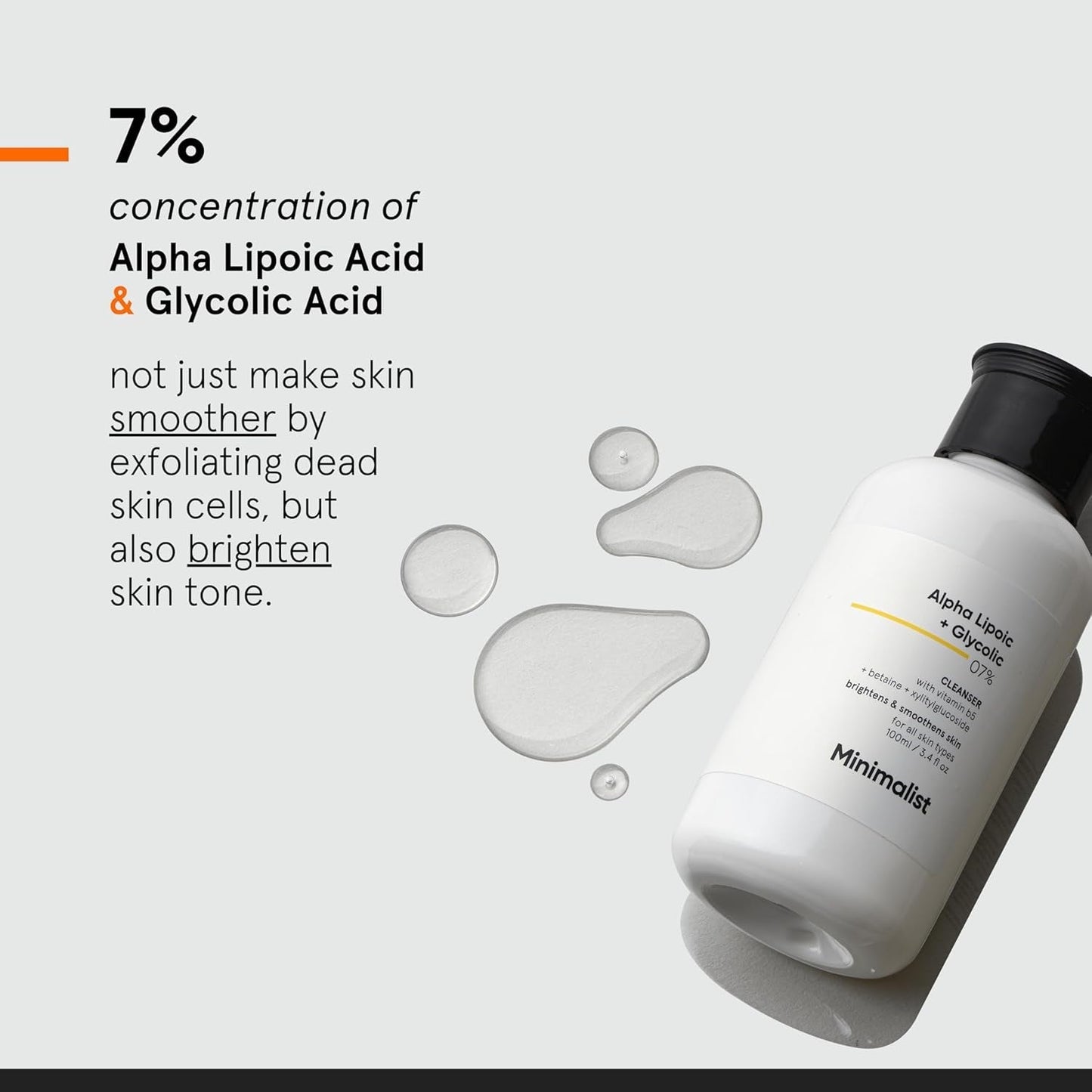 Brightening Cleanser 7% ALA & AHA | 100 Ml / 3.4 Fl Oz
