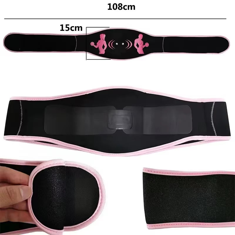 Smart EMS slimming belt tones abs, burns fat & enhances muscle strength for fast fitness results.