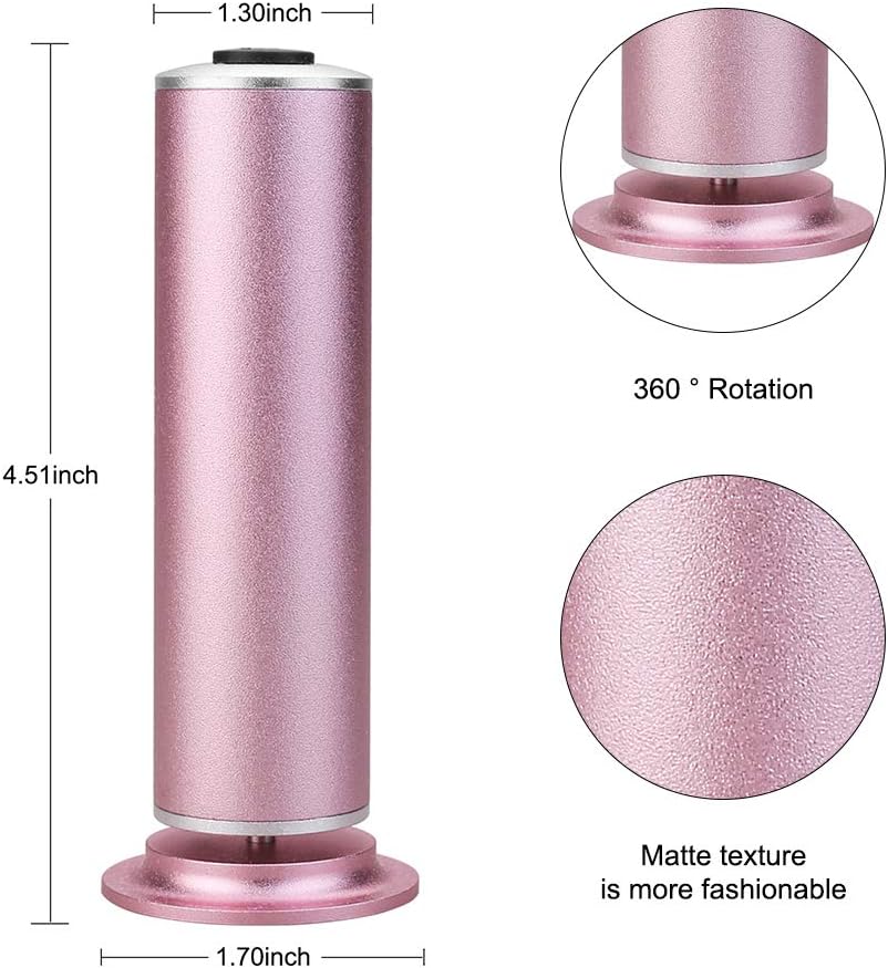 Aluminum File Grinder Adjustable Pedicure Tools with 60pcs Sandpaper