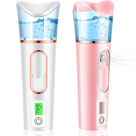 2 Pieces Handy Nano Mist Sprayer with Skin Analyzer Moisture Tester