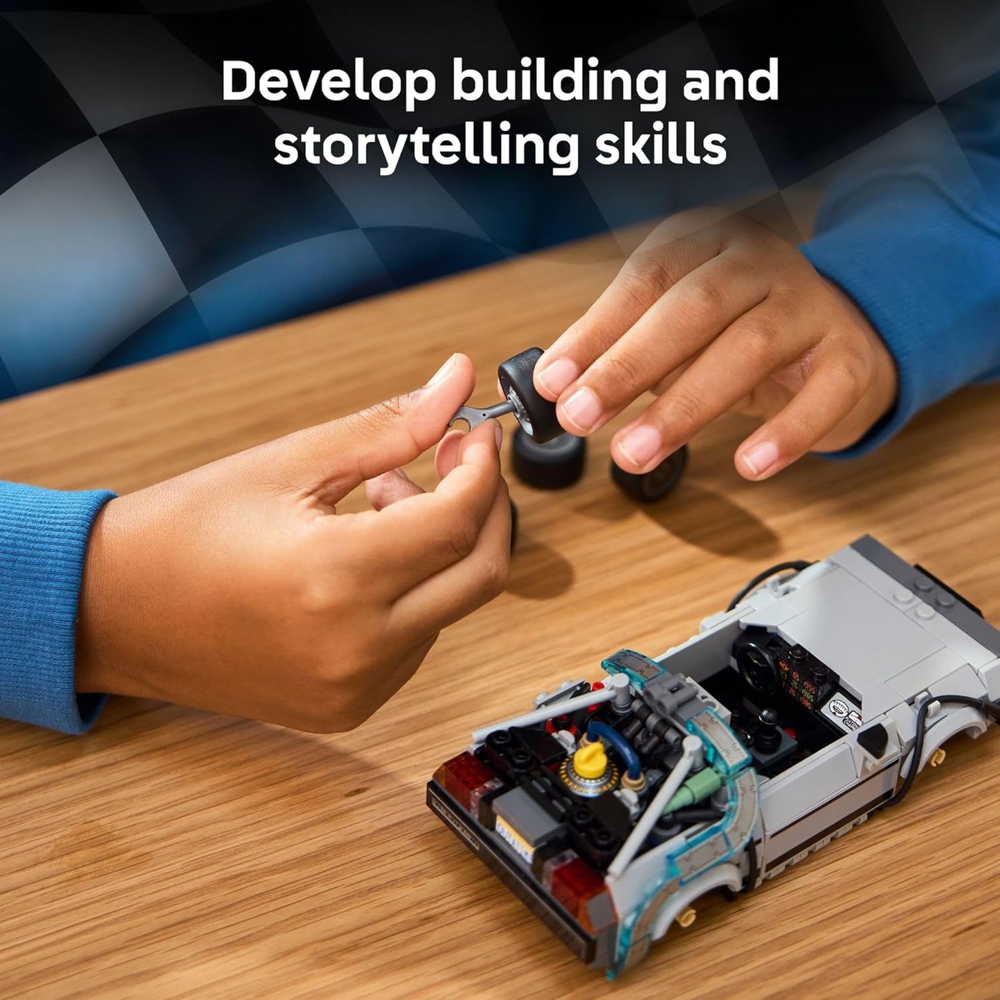 Speed Champions Back to the Future Time Machine Car 2 Build Modes Toy 77256