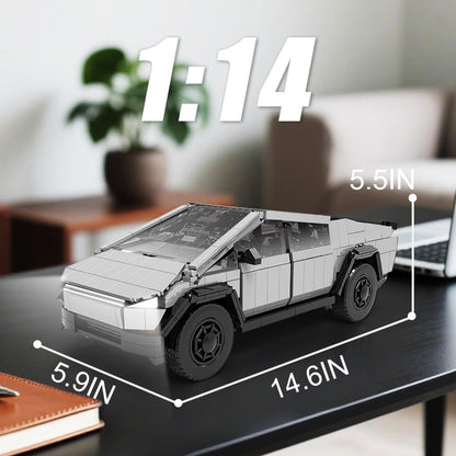 1:14 Light Up City Cyber Off Road Truck Building Set 1547PCS Model Kit