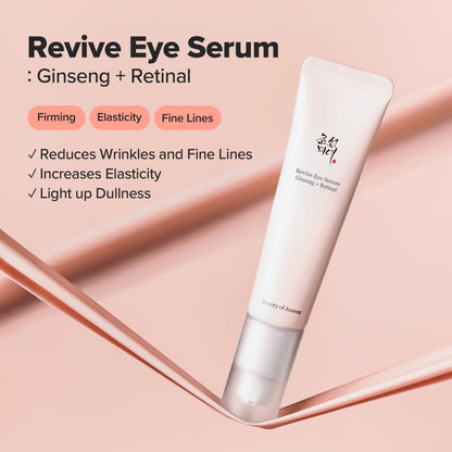 Revive Eye Serum with Retinal Niacinamide Correction for Puffy Eye Bags Fine Lines Dark Circles Wrinkles, Korean Skin Care 30Ml, 1 Fl.Oz