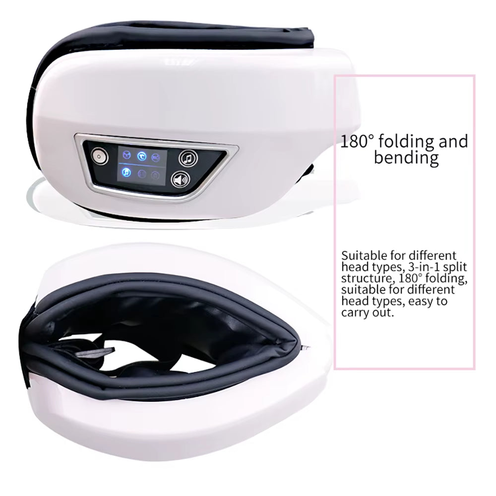 6D Smart Eye Massager with Heat & Air Compression – Bluetooth Eye Care Device