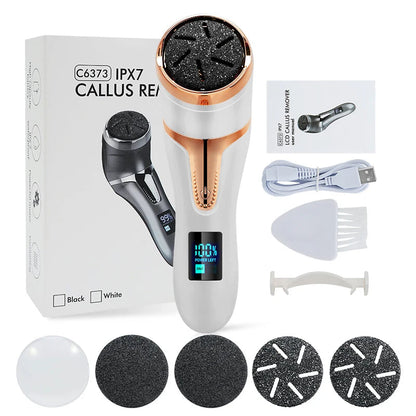 Electric Pedicure Tool Callus Remover-Remove Hard, Cracked Dead Skin, Foot Care File & Cleaner