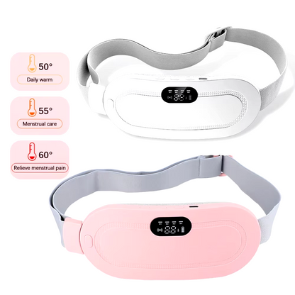 Hot Compress for Pain Relief -Lady Menstrual Heating Pad Belt - Battery Capacity1500mAh, Portable, USB Rechargeable 
