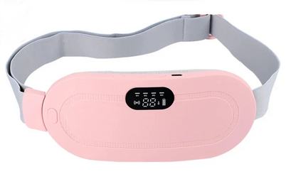 Hot Compress for Pain Relief -Lady Menstrual Heating Pad Belt - Battery Capacity1500mAh, Portable, USB Rechargeable 