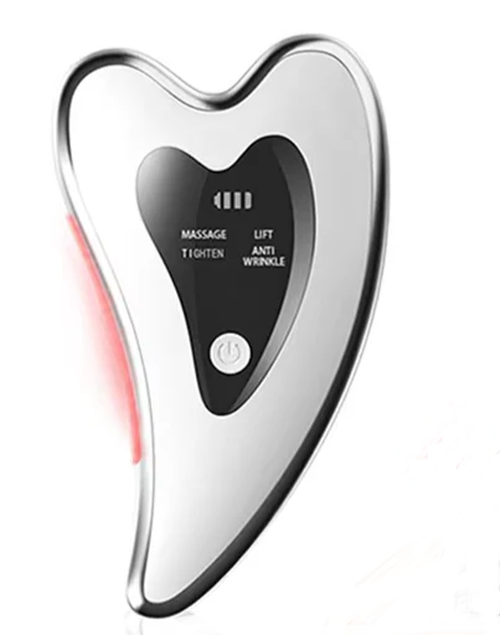 Electric Gua Sha Face Massager Heated Vibration Facial Scraping Tools anti Wrinkles Double Chin Skin Face Lifting Device